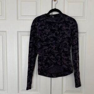 Lululemon Athletica Black Camouflage Sweatshirt